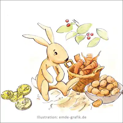 Lehrbuch Geld & Mathematik Illustration aus dem Buch