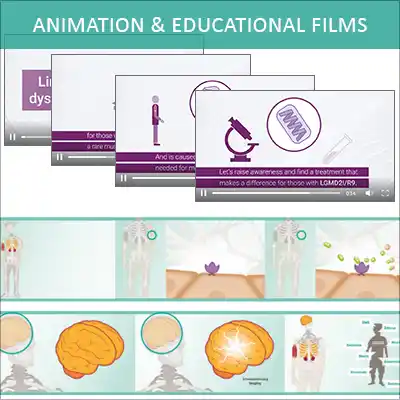 illustration and concept of animations and educational-films