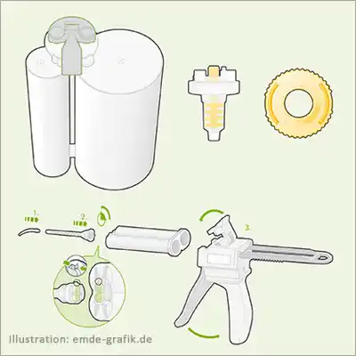 Illustration for an instruction manual: Dental-equipment
